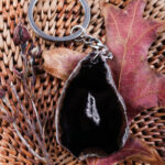 Agate Slice Keyring