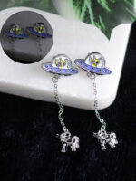 Alien Abduction Dangle Earrings Glow in the Dark
