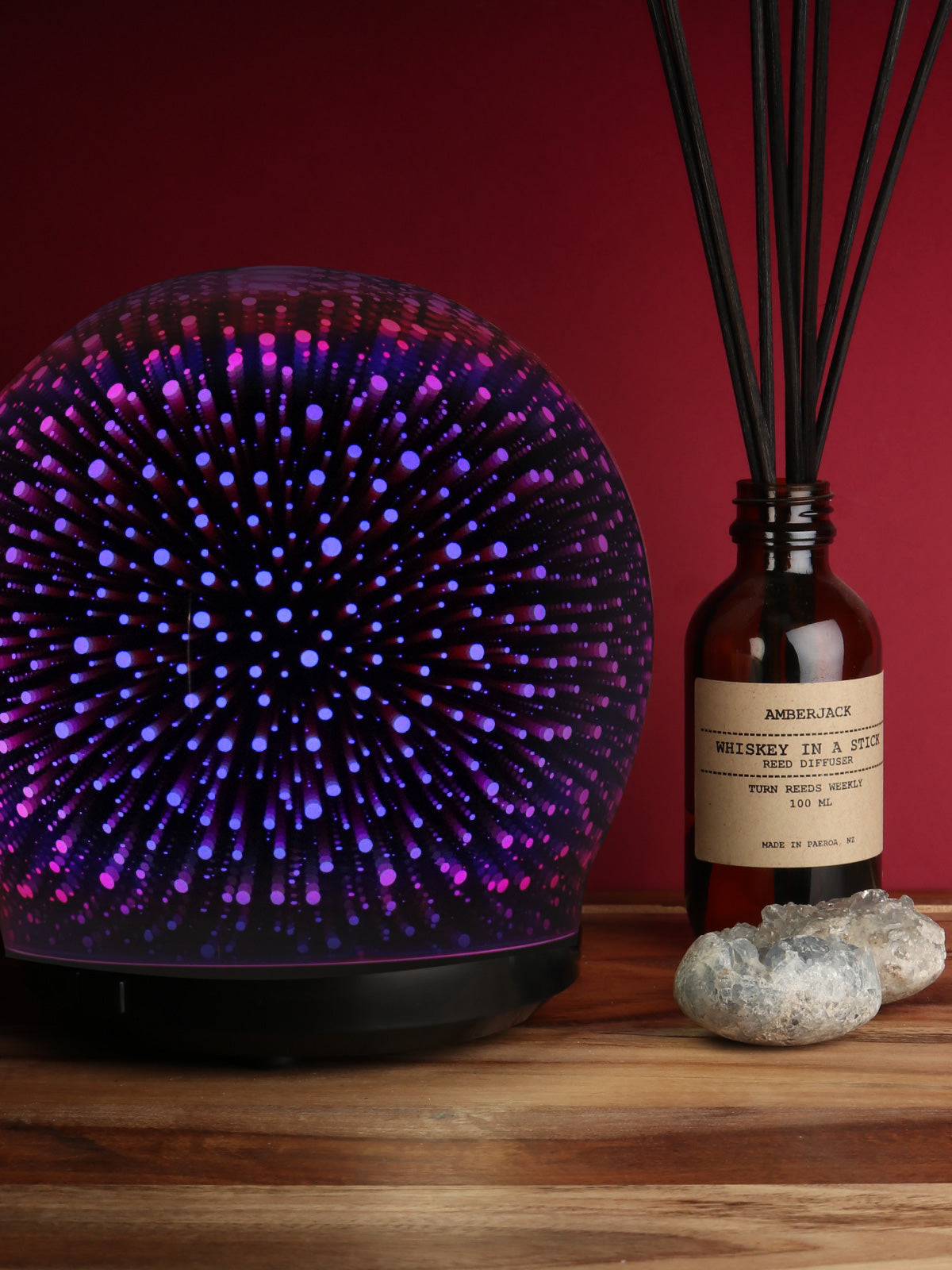 Aroma Diffuser 3D LED Mirror Ball 250ml - Image 1