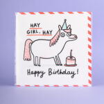 Card - Hay Girl, Hay