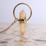 Double Point Amethyst Pendant