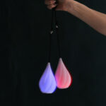Drop shape LED poi