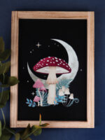 Forest Mushroom Wooden Framed Wall Art