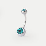 Gem Navel Barbell 14G