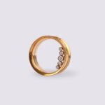 Gold Clear Gem Tunnel 25mm