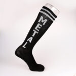 Knee Socks Black/Grey - HEAVY METAL