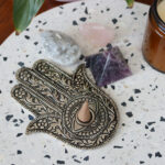 Hamsa Hand Incense Holder Silver