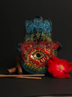 Hamsa Hand Multicolour Incense Holder
