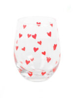 Heart Print Stemless Glass - Image 2