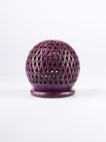 Incense Cone & Tealight Holder Ball Purple - Image 2