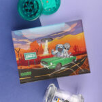 Ooze Space Race - Glass Rolling Tray