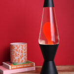 Liquid Lamp Black / Clear / Orange