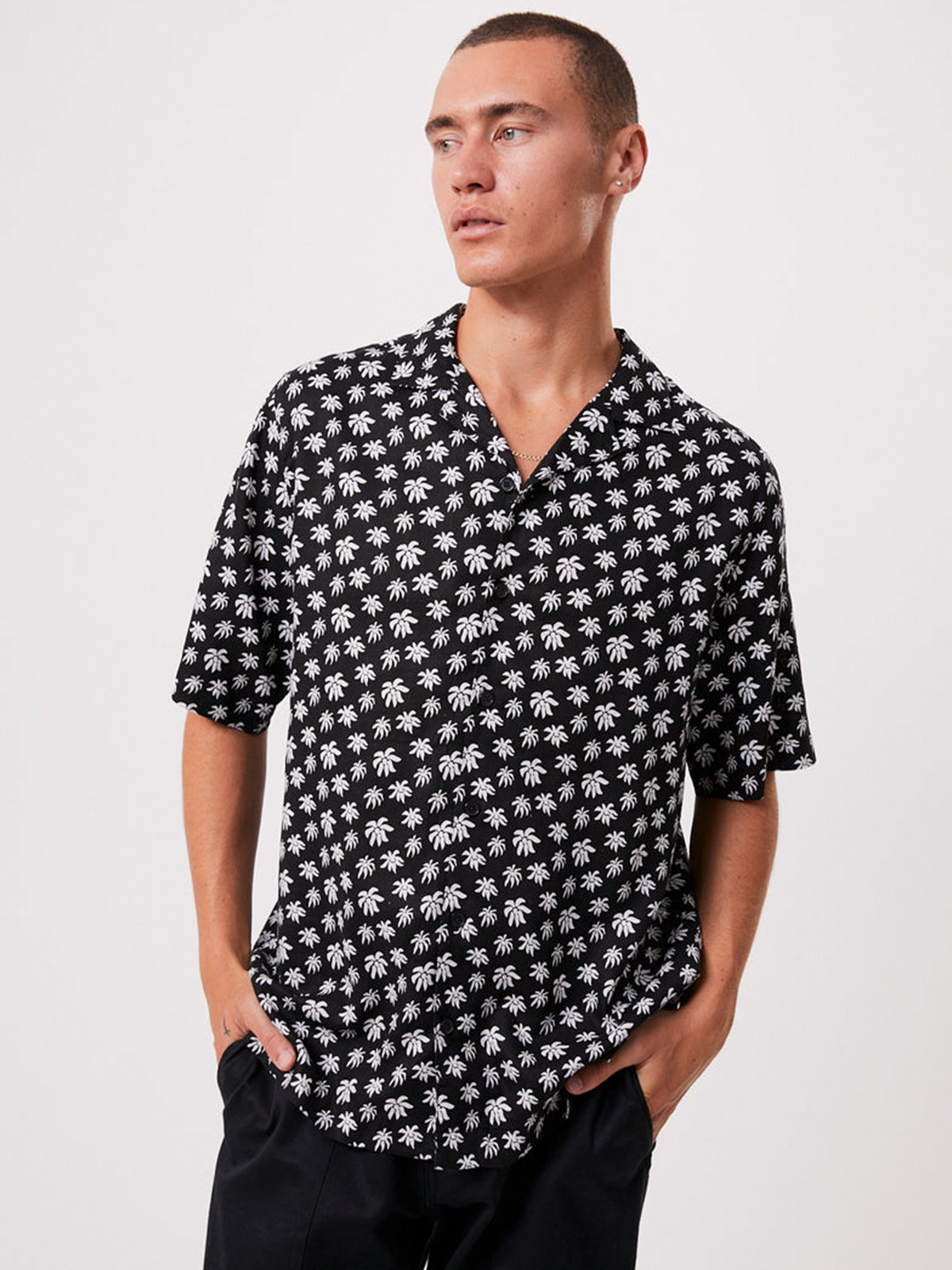 Pascale - Unisex Hemp Cuban Short Sleeve Shirt - Image 1