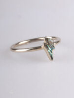 Paua Bolt Sterling Silver Ring - Image 3