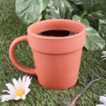 Plant Pot Ceramic Mug and Shovel Spoon