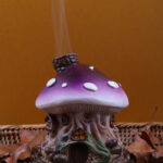 Purple Mushroom Incense Cone Holder