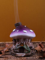 Purple Mushroom Incense Cone Holder