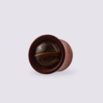 Red Saba Wood Tiger Glass Plug 11mm