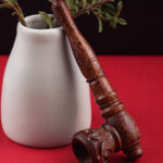 Rosewood Pipe carved 10.5 cm