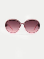 Round 70s Ombre Sunglasses