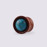 Sawo Wood Turquoise Plug 12mm