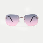 Square Rimless Sunglasses
