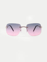 Square Rimless Sunglasses