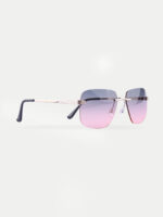 Square Rimless Sunglasses - Image 2