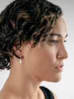 Sterling Silver Feather Thread Drop Earring - Image 2