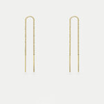 Sterling Silver Thread Through Drop Earring