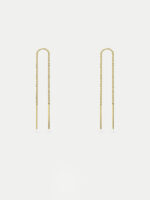 Sterling Silver Thread Through Drop Earring