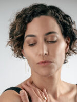 Sterling Silver Thread Through Drop Earring - Image 2