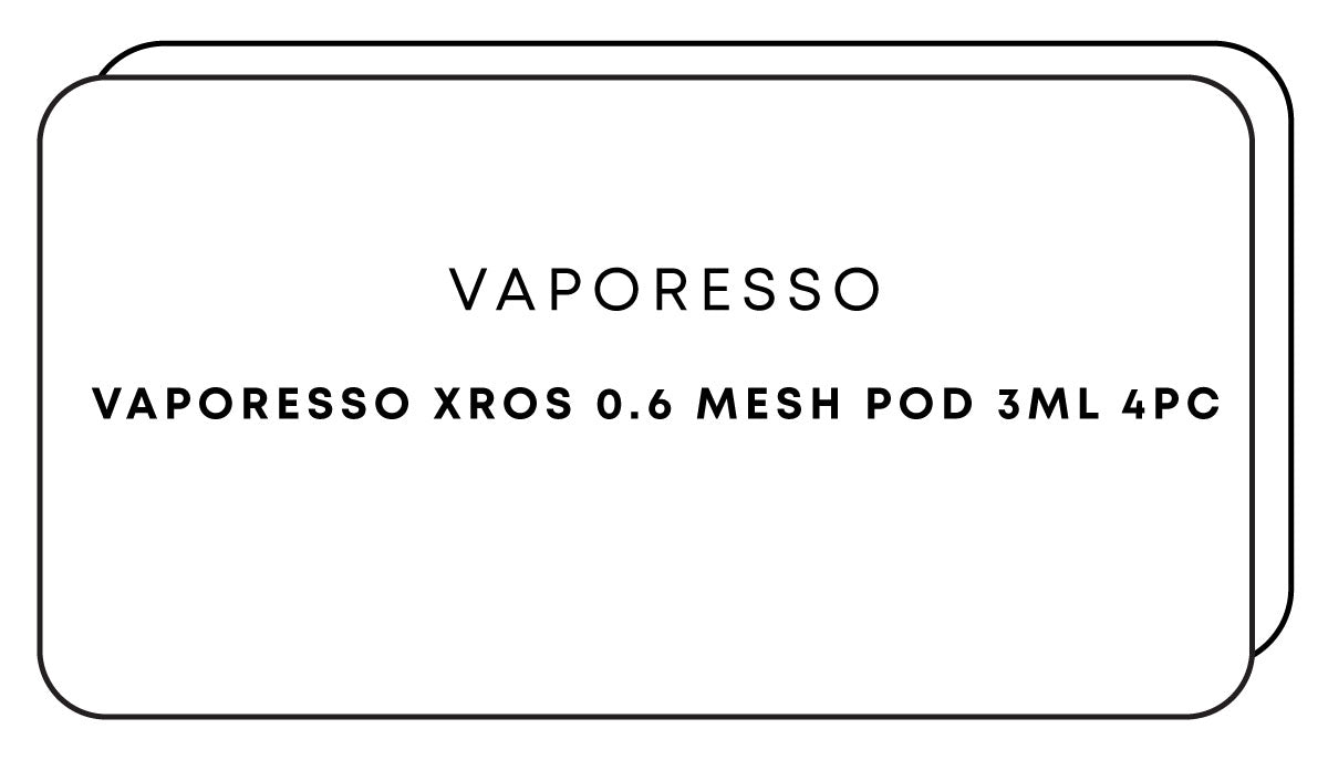 Vaporesso XROS 0.6 Mesh Pod 3mL 4pc - Image 1