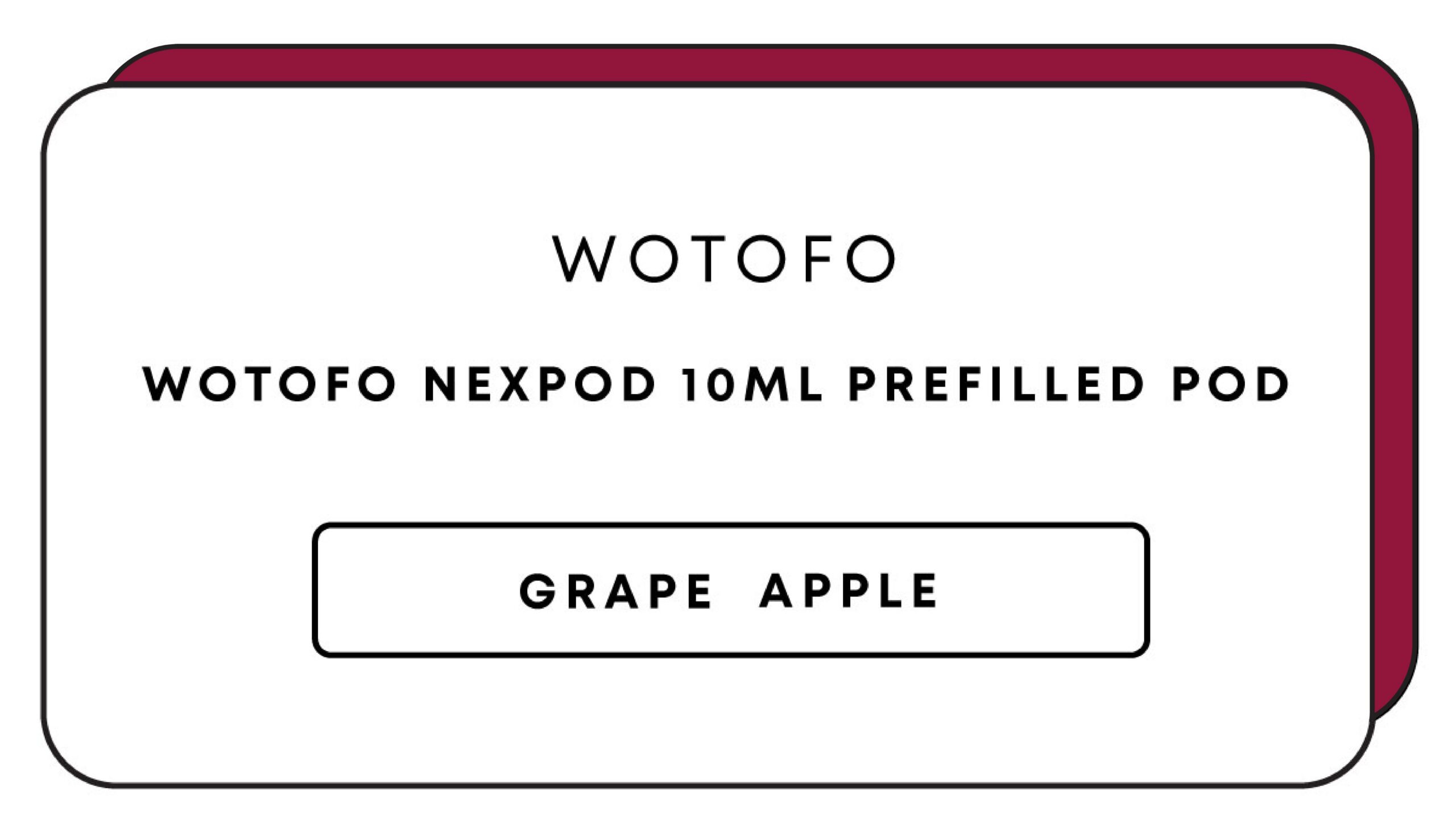 Wotofo_NexPod_10mL_Prefilled_Pod_Grape_Apple-Image_1.jpg Wotofo NexPod 10mL Prefilled Pod - Image 1