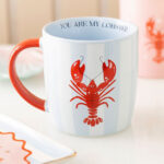 You Are My Lobster Striped Mug