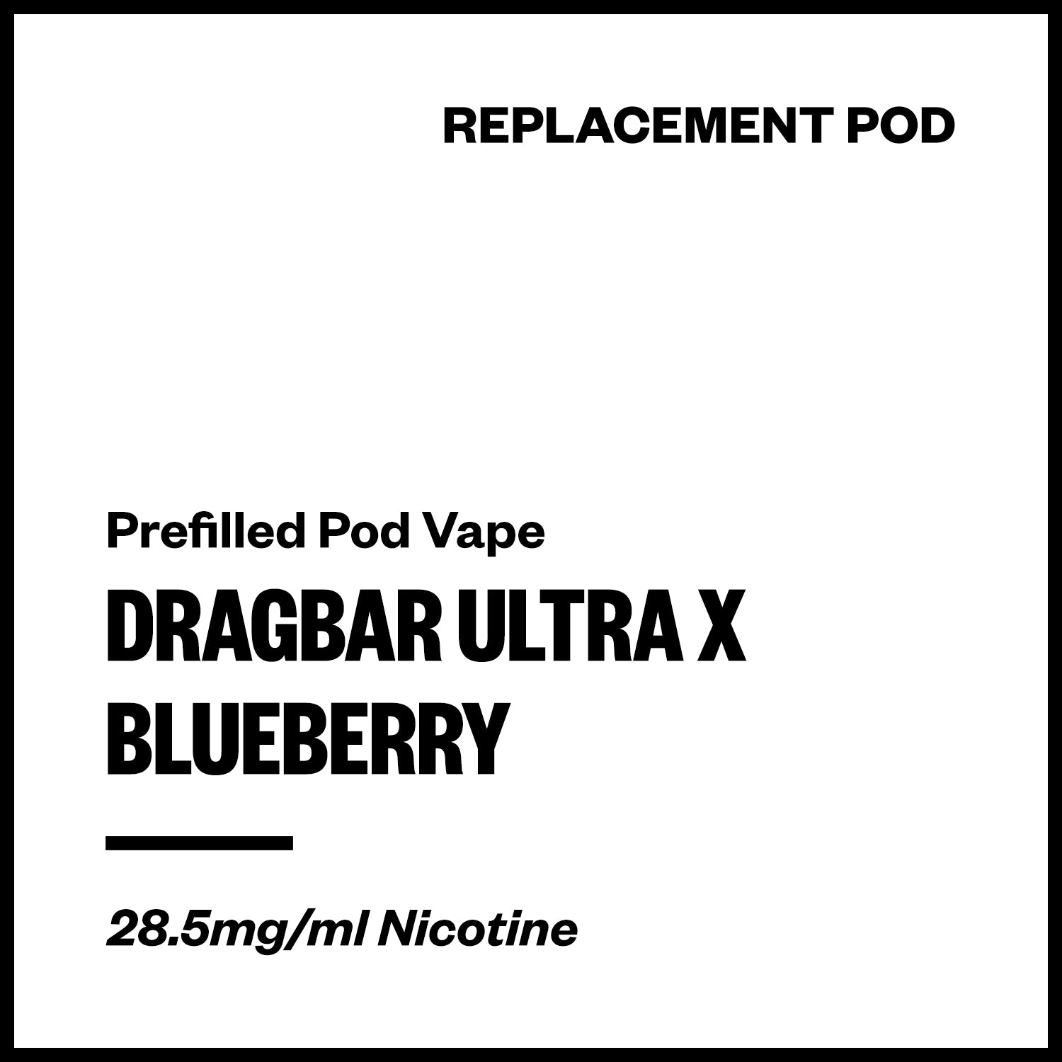 dragbar-ultra-x-pod-blueberry.jpg Dragbar Ultra X - Blueberry (Replacement Pod) - Image 1