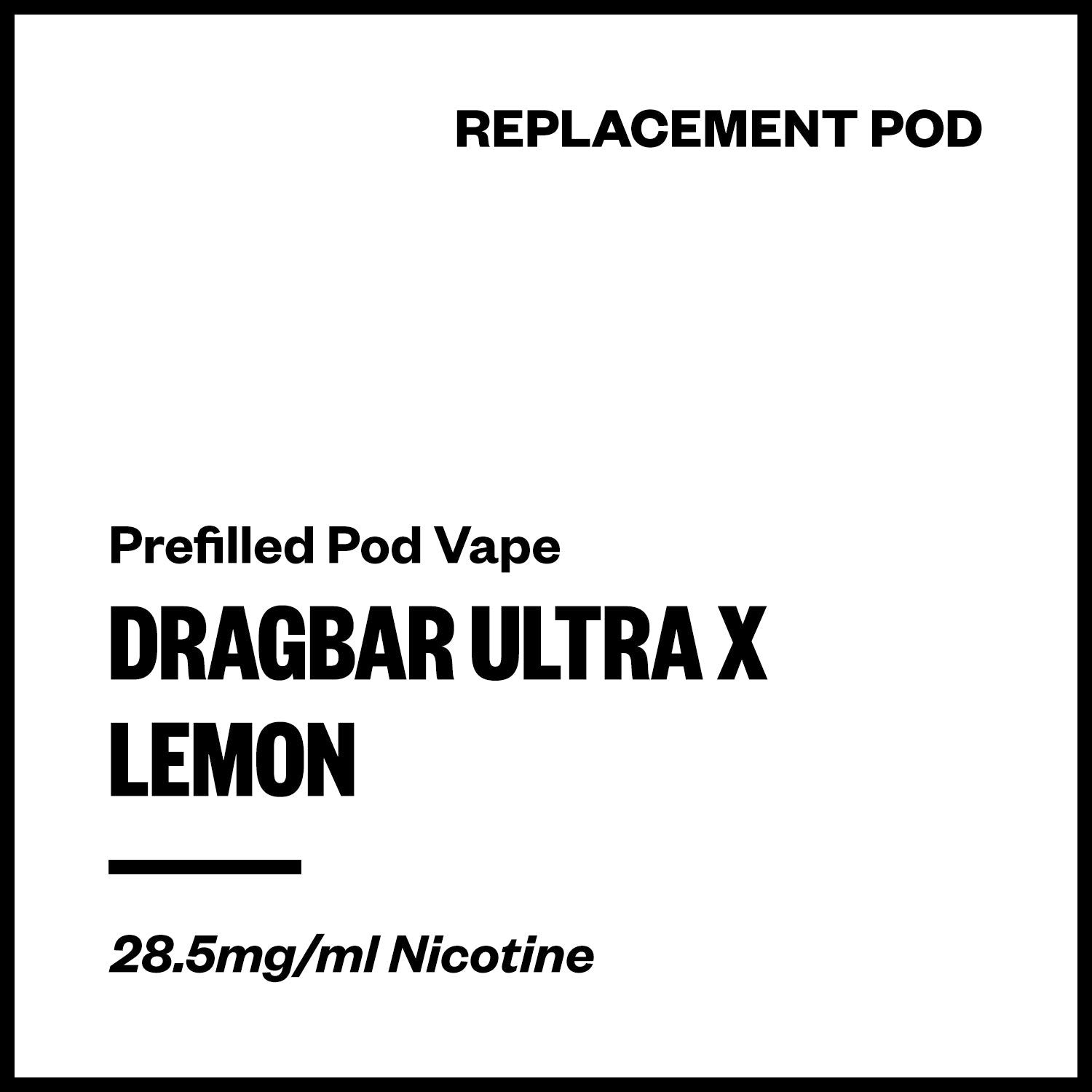 dragbar-ultra-x-pod-lemon.jpg Dragbar Ultra X - Lemon (Replacement Pod) - Image 1