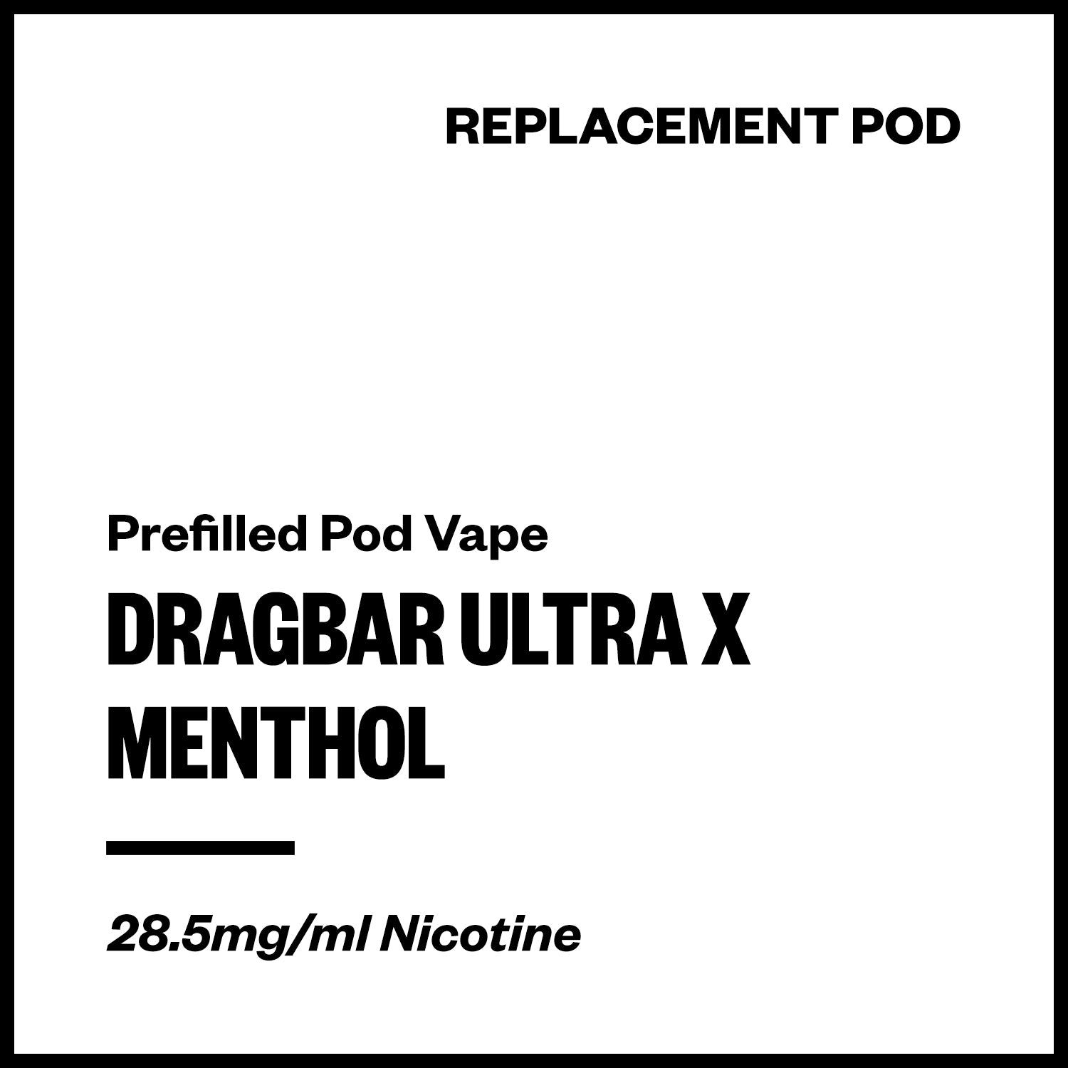 dragbar-ultra-x-pod-menthol.jpg Dragbar Ultra X - Menthol (Replacement Pod) - Image 1