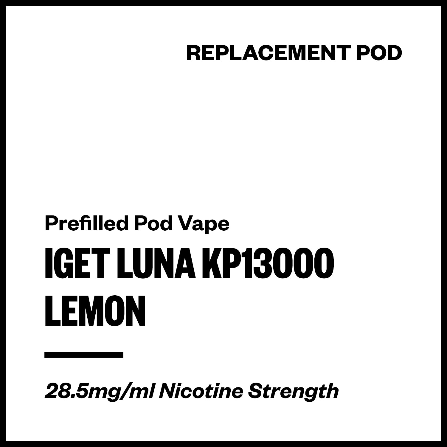 iget-luna-kp13000-pod-lemon.jpg IGET Luna KP13000 - Lemon (Replacement Pod) - Image 1