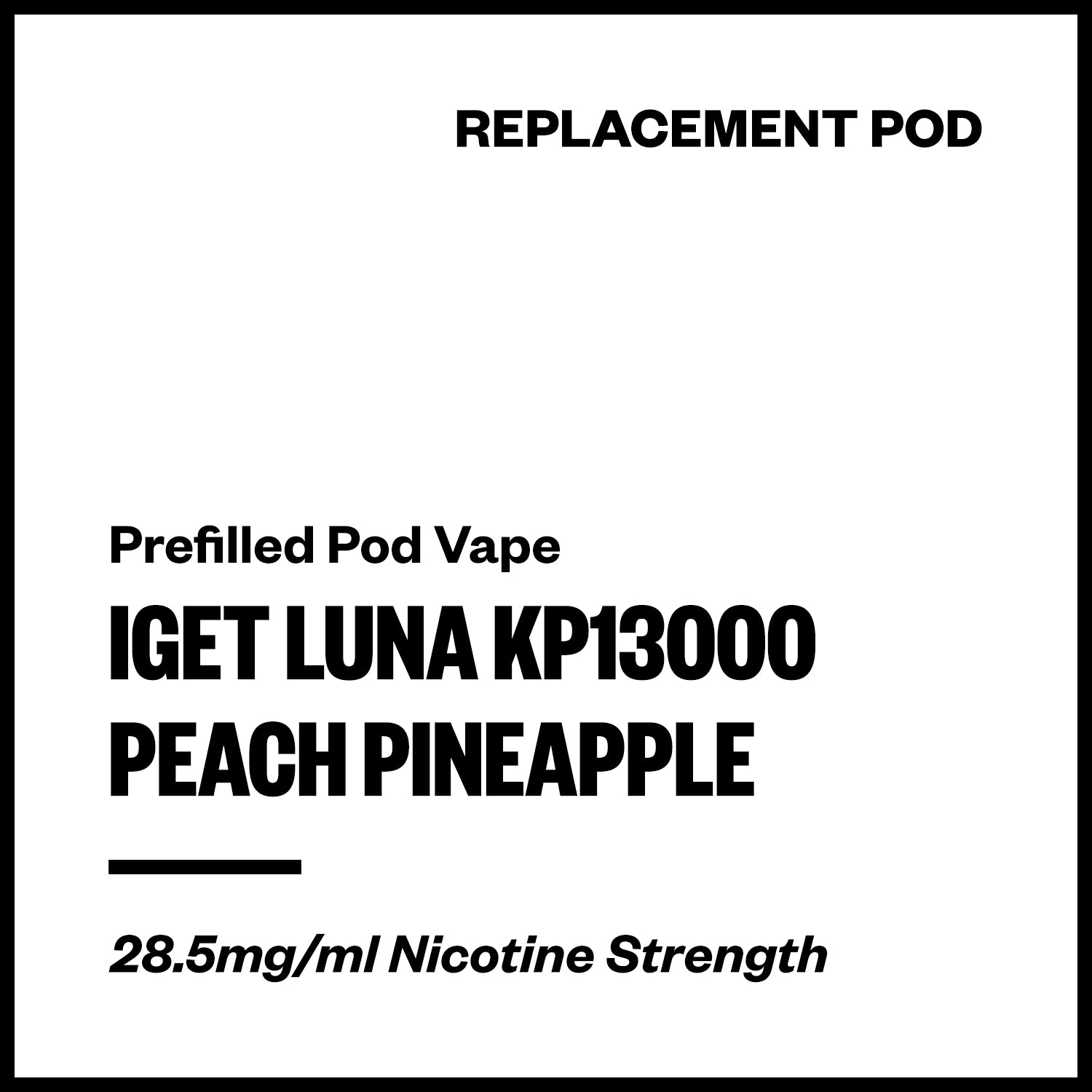 iget-luna-kp13000-pod-peach-pineapple.jpg IGET Luna KP13000 - Peach Pineapple (Replacement Pod) - Image 1