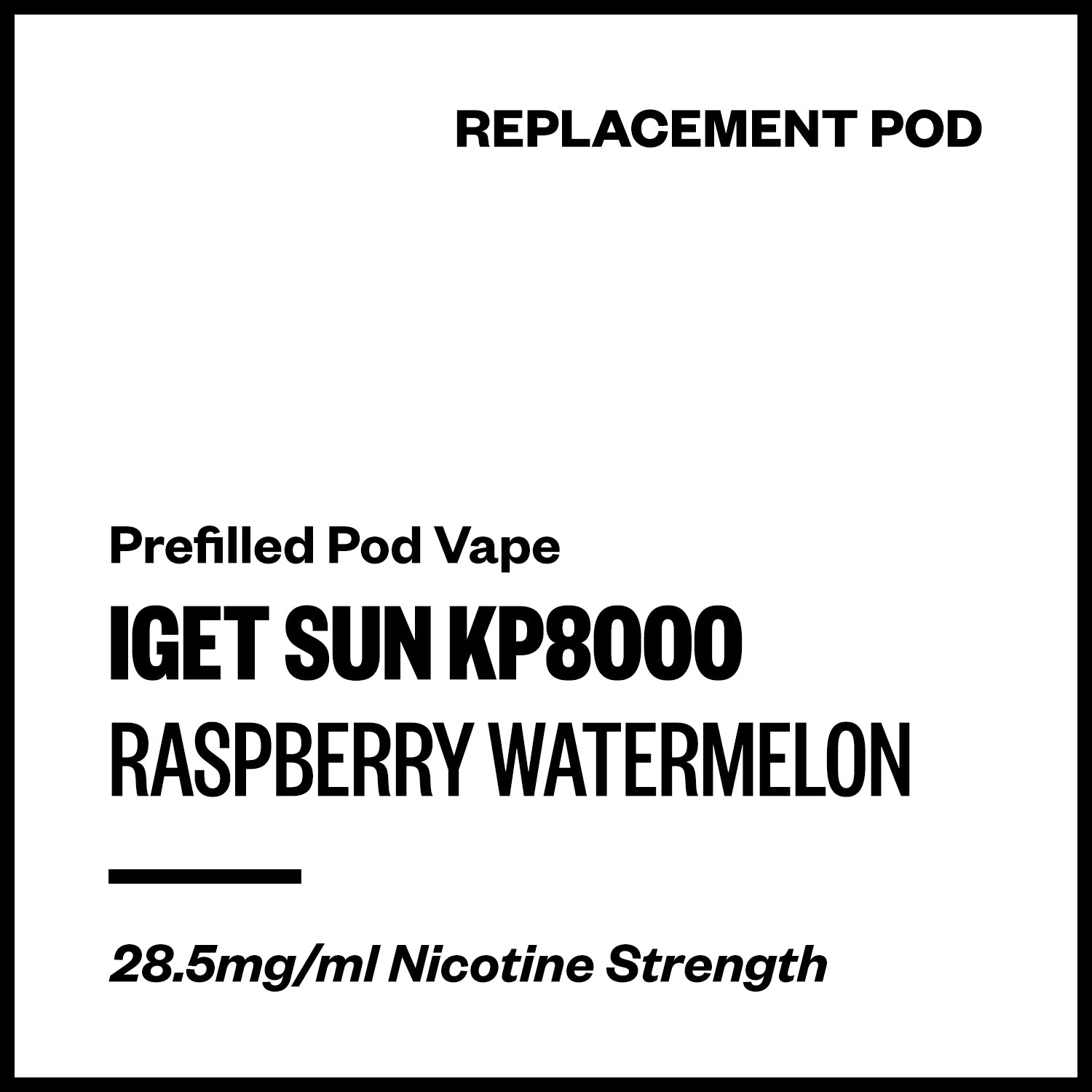 iget-sun-kp8000-raspberry-watermelon.jpg IGET Sun KP8000 - Raspberry Watermelon (Replacement Pod) - Image 1