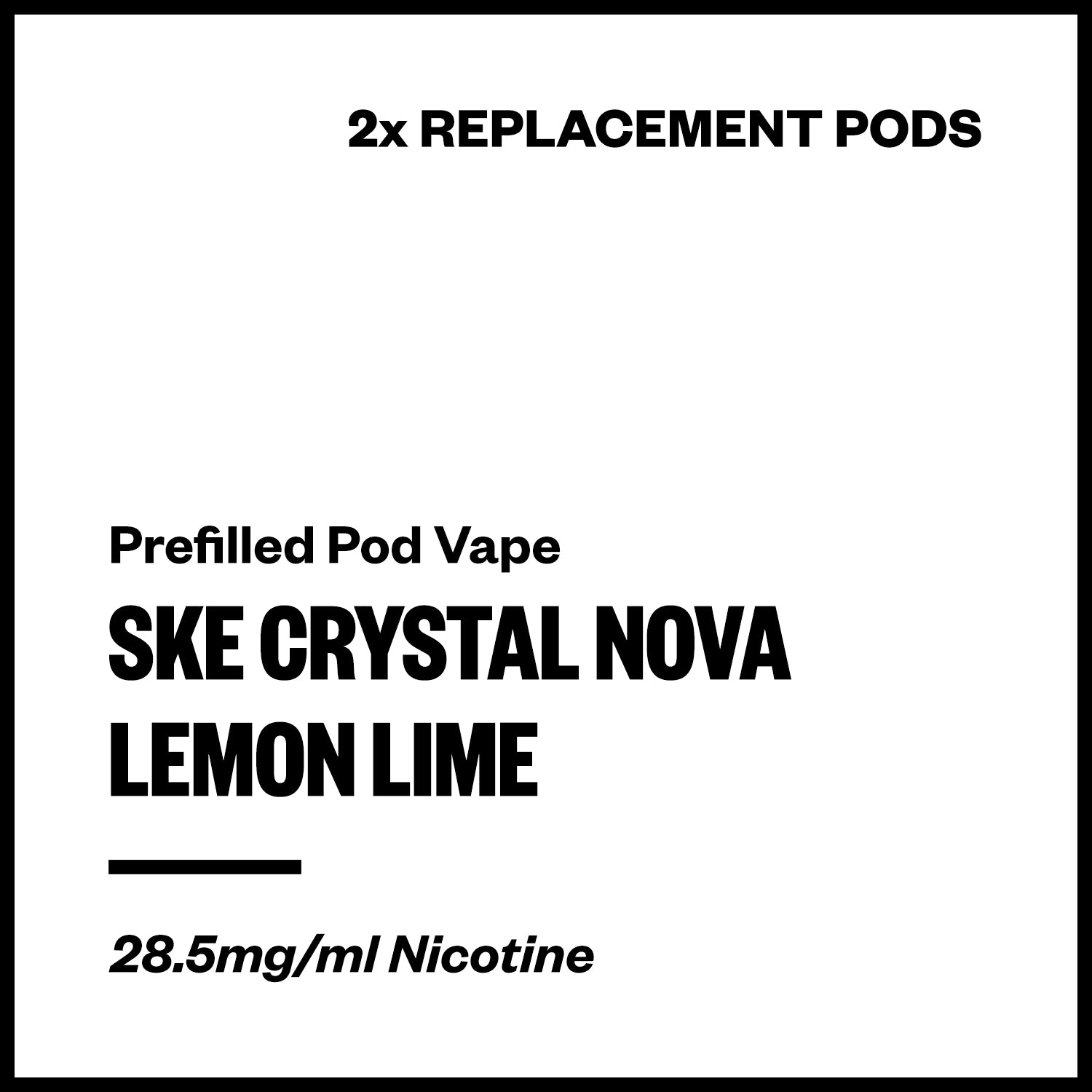 ske-crystal-nova-pods-lemon-lime.jpg SKE Crystal Nova - Lemon Lime (2x Replacement Pods) - Image 1