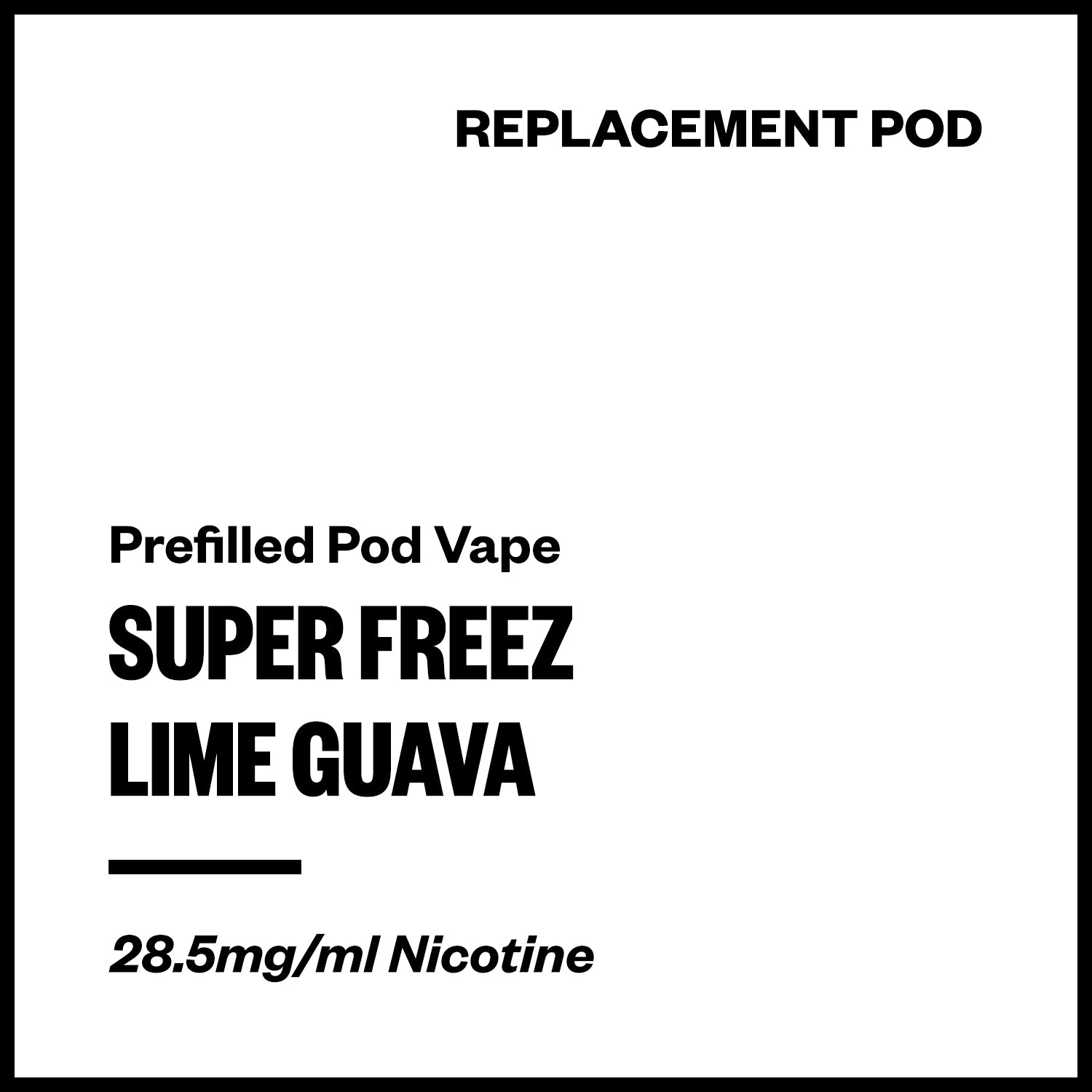 super-freez-prefilled-pod-lime-guava.jpg Super Freez Tesla Bar - Lime Guava (Replacement Pod) - Image 1