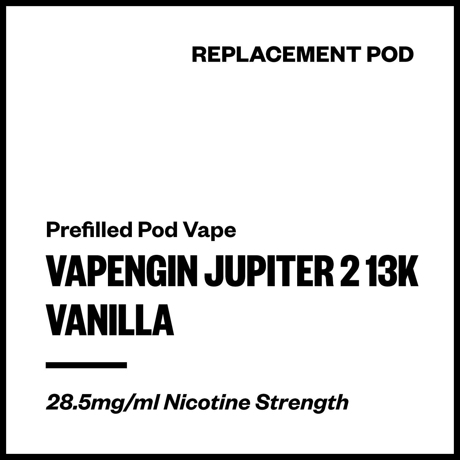vapengin-jupiter-2-13k-pod-vanilla.jpg Vapengin Jupiter 2 - Vanilla (13,000 Puffs Replacement Pod) - Image 1