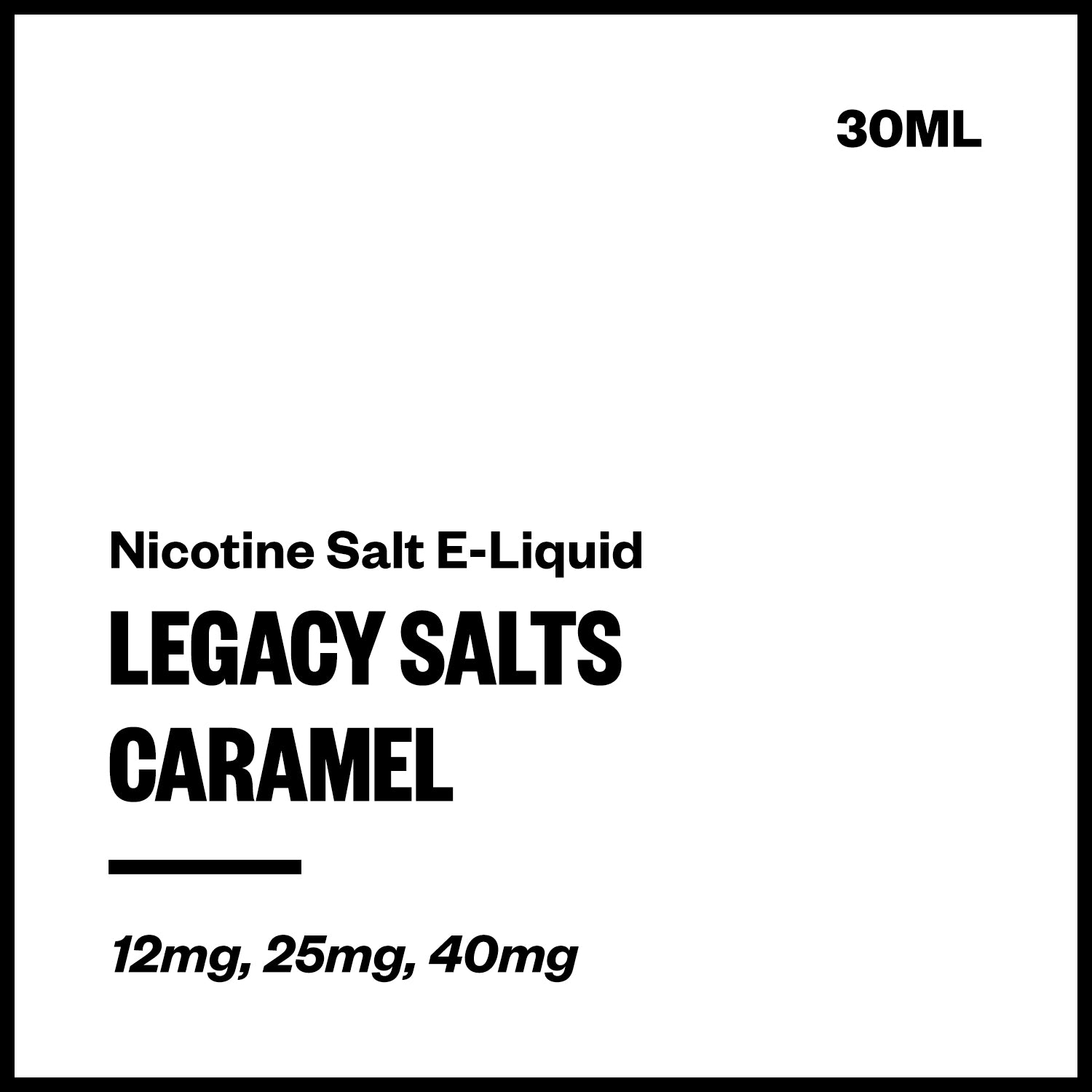 vapourium-legacy-salts-caramel.jpg Legacy Salts - Caramel (Nic Salt E-Liquid) - Image 1
