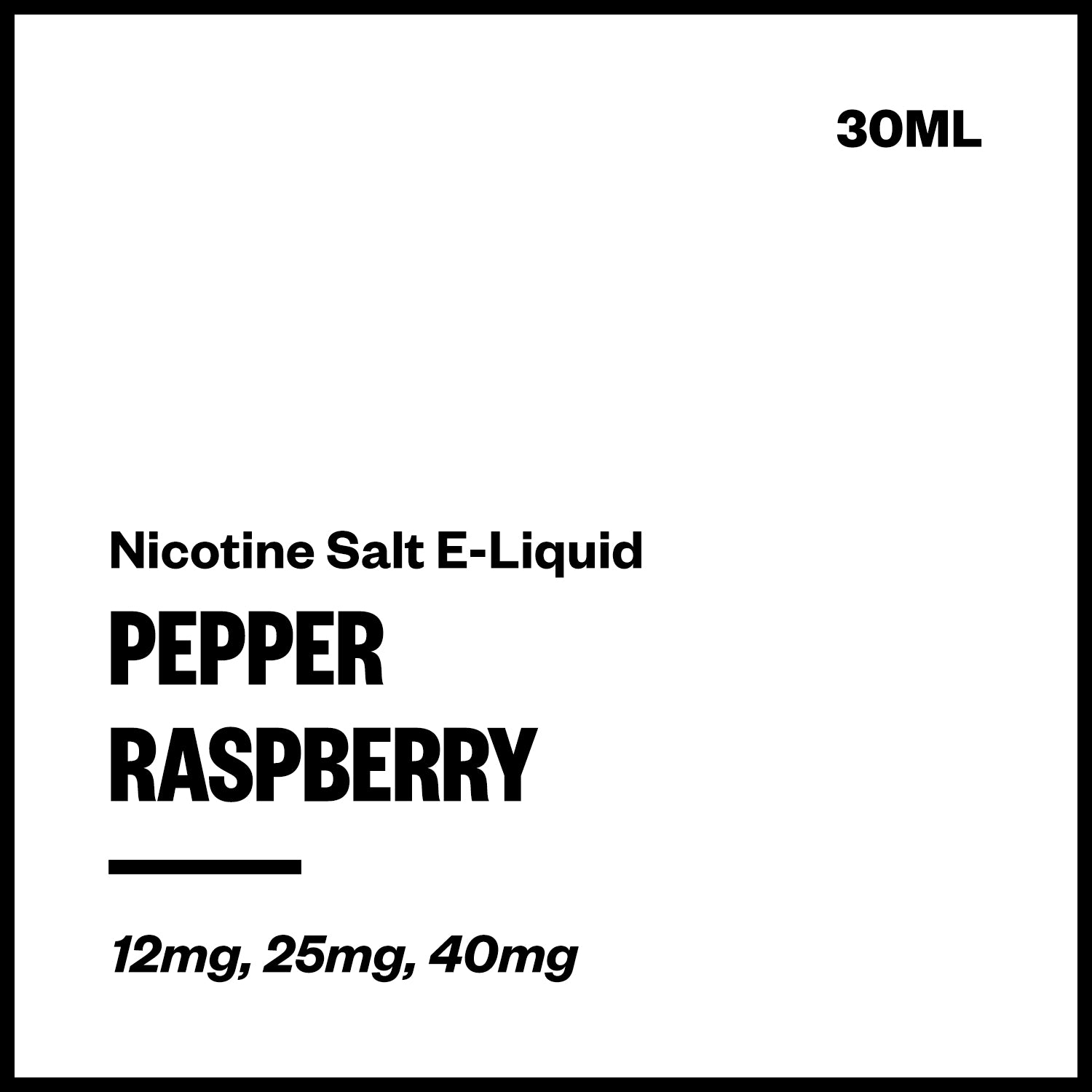 vapourium-pepper-raspberry.jpg Pepper - Raspberry (Nic Salt E-Liquid 30ml) - Image 1